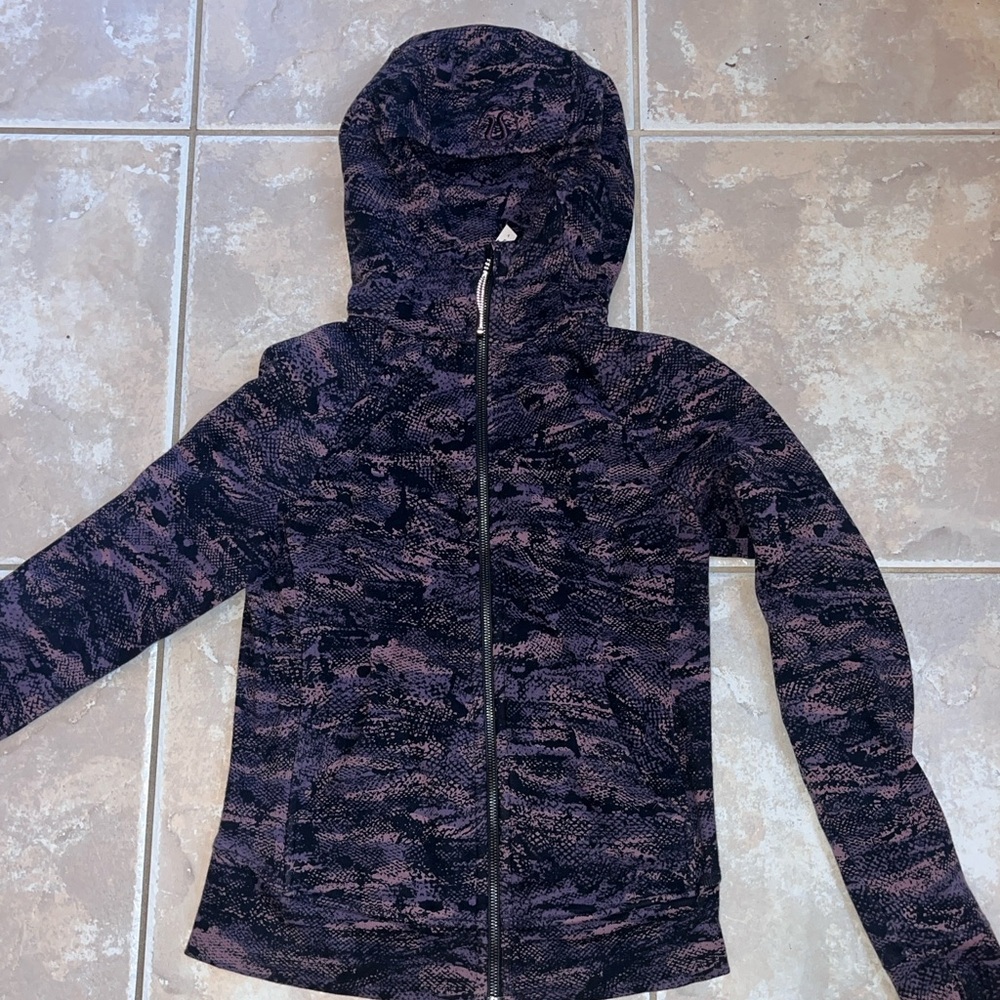 Black and Pink Lululemon Scuba Hoodie